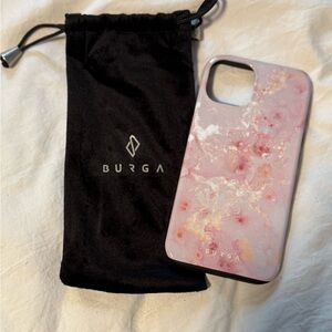 Pink Glitter Marble iPhone Case